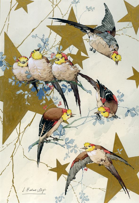 Jules Habert-Dys - Illustration for Caprices Décoratifs: Oiseaux de la Nouvelle-Guinée [Birds of New Guinea]) | MasterArt